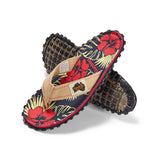 Islander Flip-Flops - Men's - Denim Hibiscus From Gumbies USA
