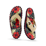 Islander Flip-Flops - Women's - Denim Hibiscus from Gumbies USA