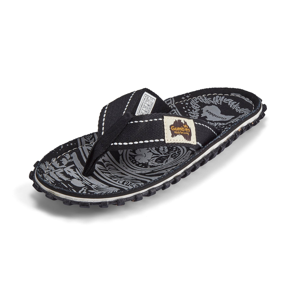 Islander Flip-Flops - Men's - Midnight Black from Gumbies USA