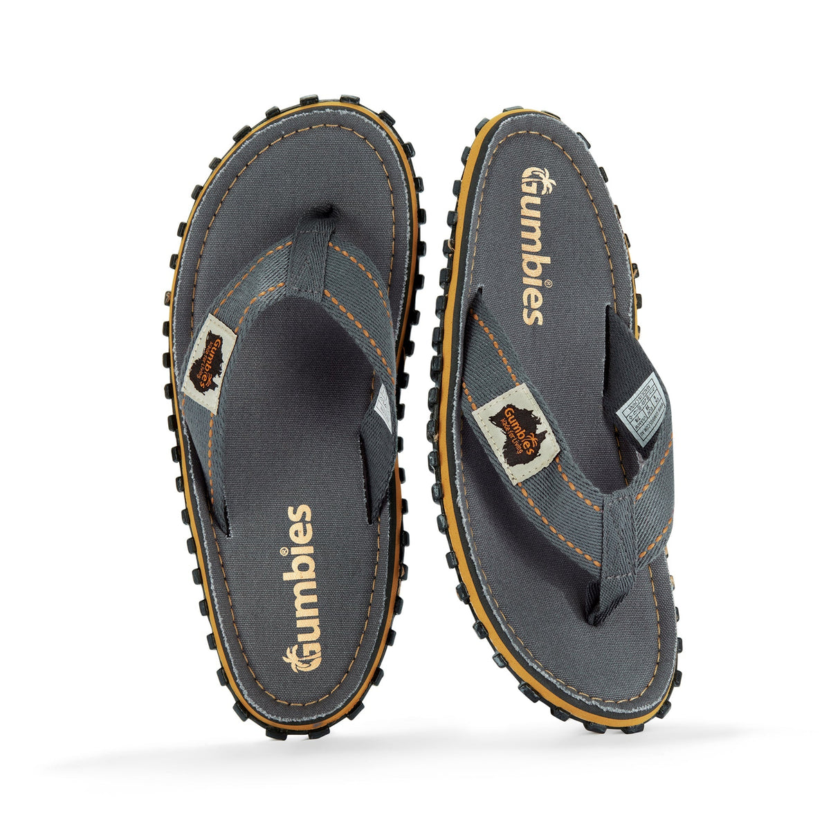 Islander Flip-Flops - Men's - Classic Grey From Gumbies USA