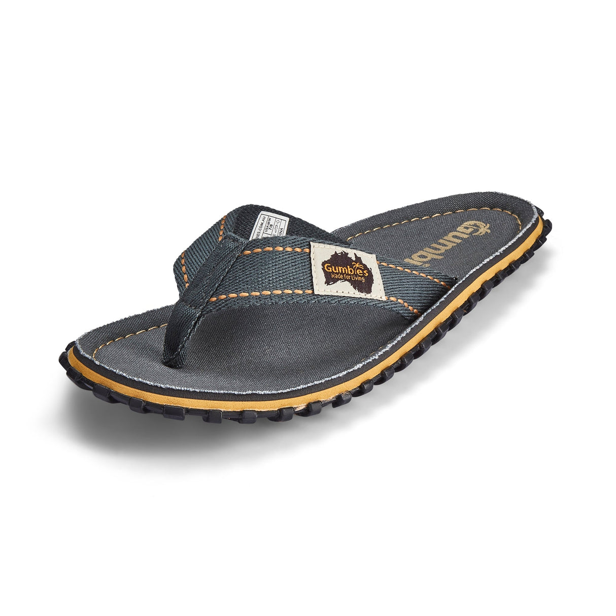 Islander Flip-Flops - Men's - Classic Grey From Gumbies USA