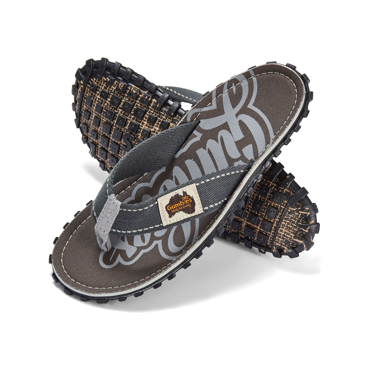 Islander Flip-Flops - Men's - Cool Grey From Gumbies USA