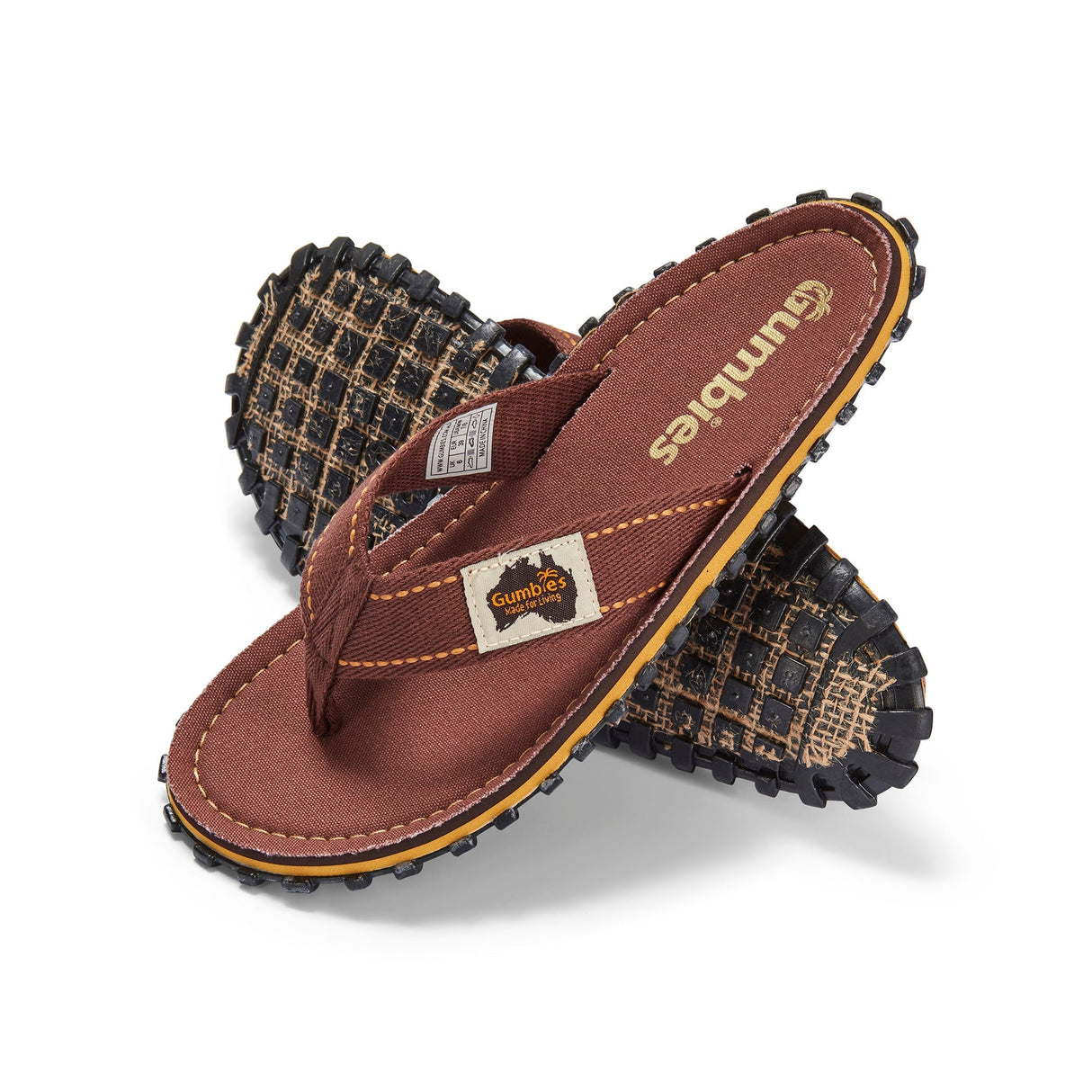 Islander Flip-Flops - Men's - Classic Brown From Gumbies USA