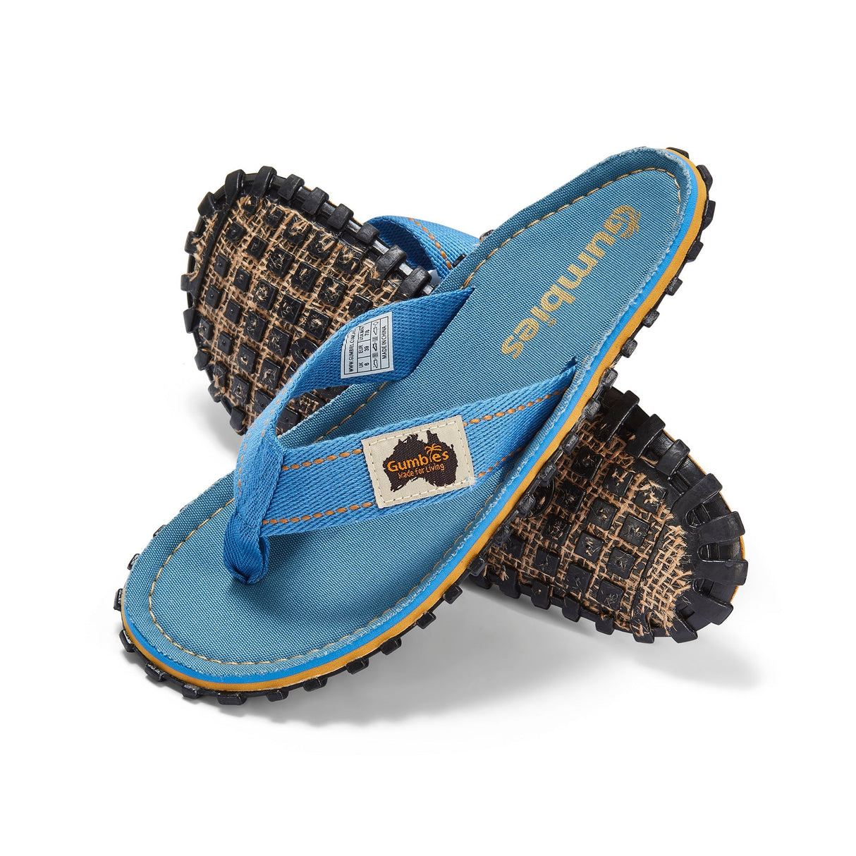 Islander Flip-Flops - Men's - Classic Light Blue From Gumbies USA
