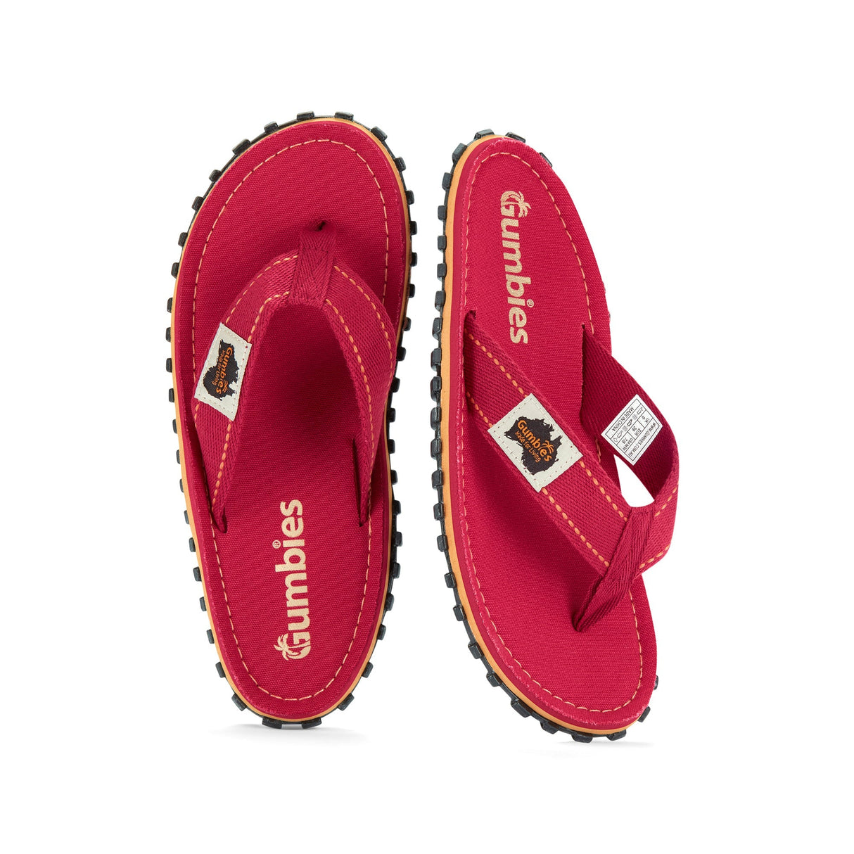 Islander Flip-Flops - Women's - Classic Red from Gumbies USA