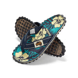 Islander Flip-Flops - Men's - Blue Hibiscus From Gumbies USA