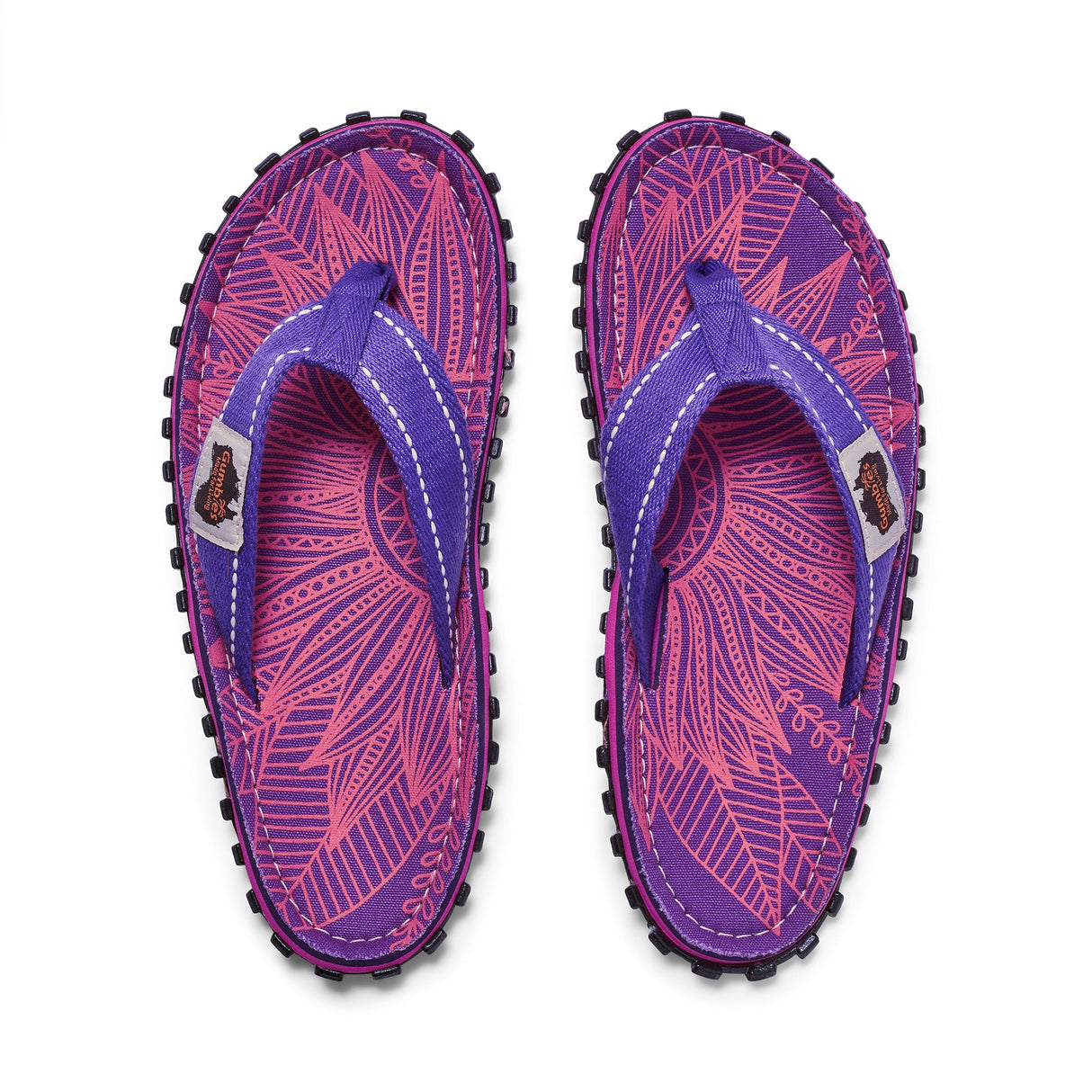 Islander Flip-Flops - Women's - Purple Sunflower from Gumbies USA