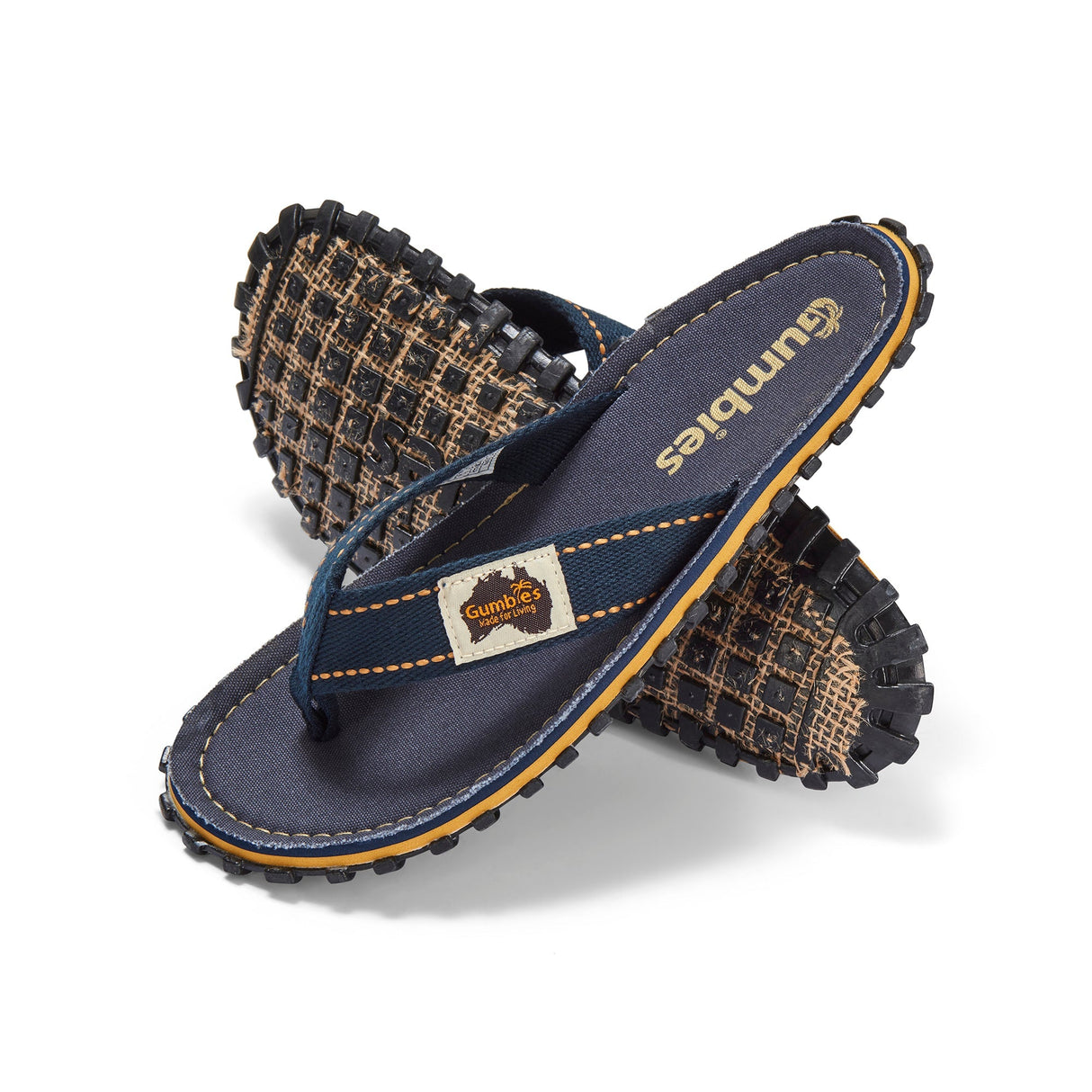 Islander Flip-Flops - Men's - Classic Navy From Gumbies USA
