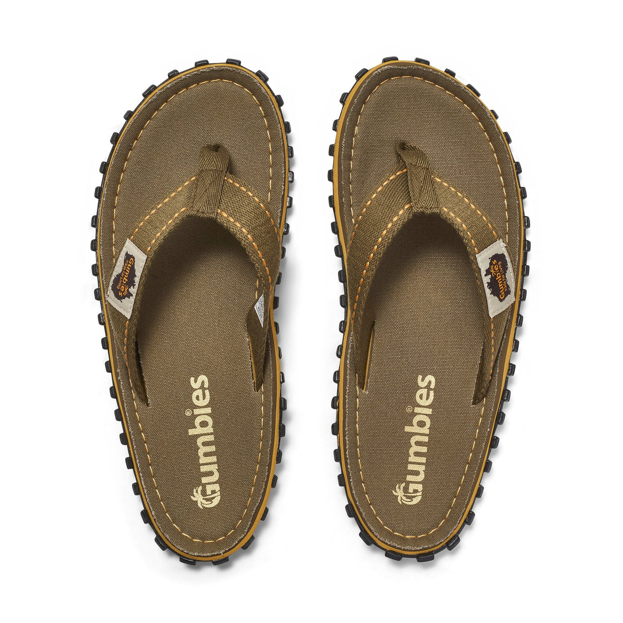 Islander Flip-Flops - Men's - Classic Khaki From Gumbies USA