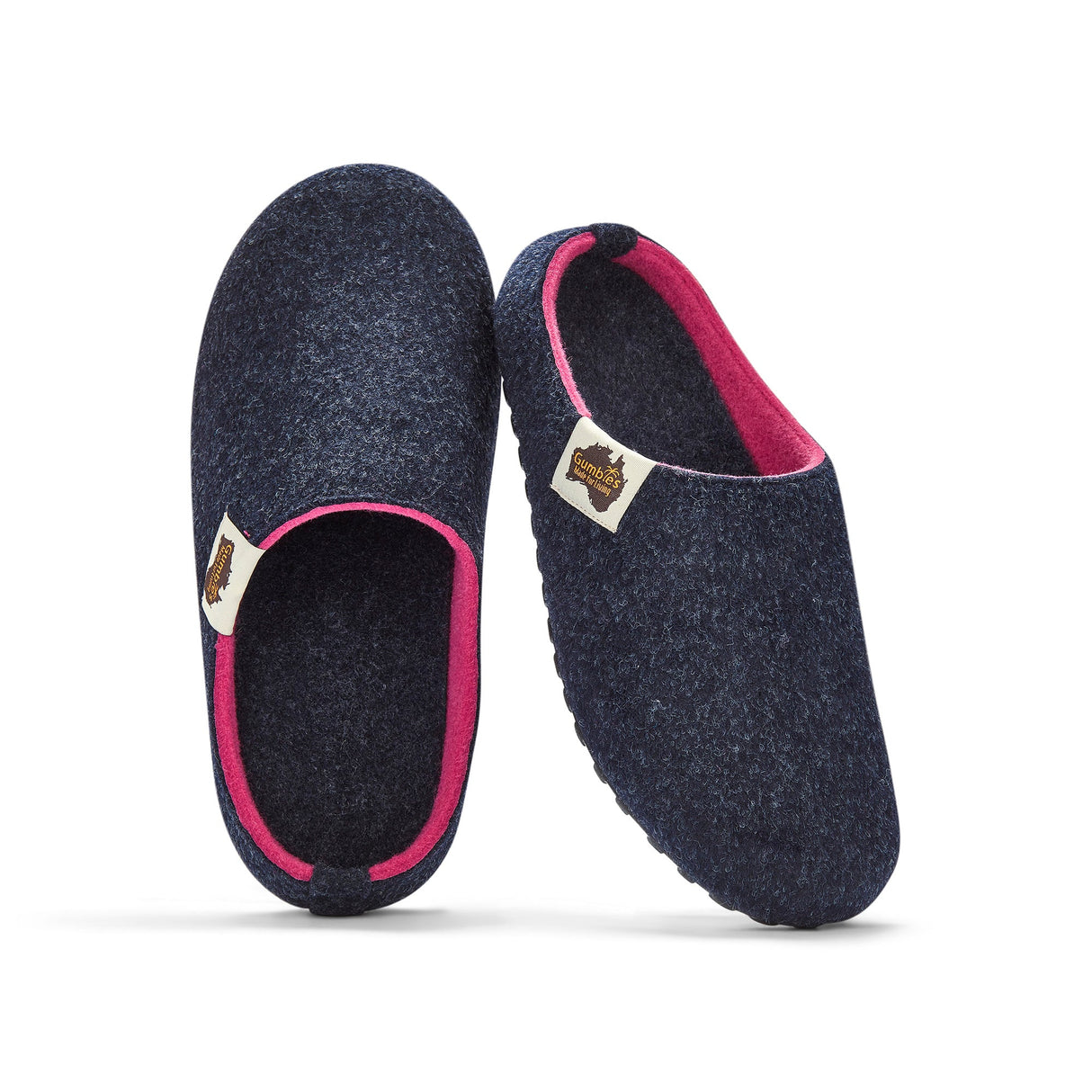 Outback Slippers - Women's - Navy & Pink from Gumbies USA