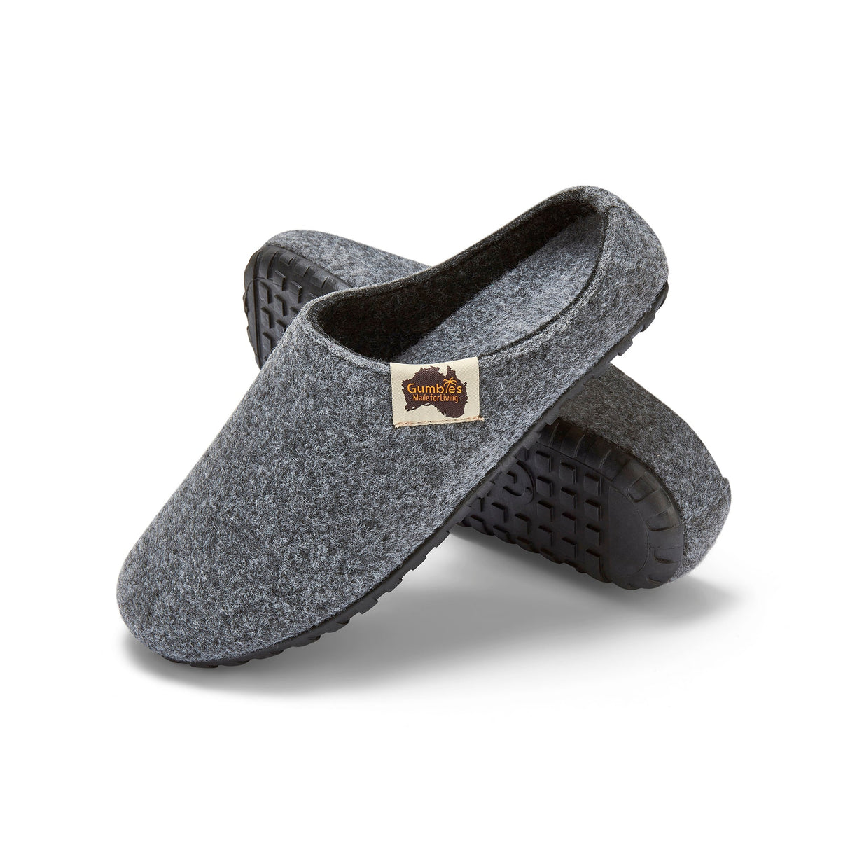 Outback Slippers - Women's - Grey & Charcoal From Gumbies USA