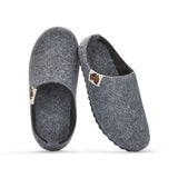 Outback Slippers - Men's - Grey & Charcoal From Gumbies USA