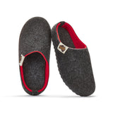 Outback Slippers - Women's - Charcoal & Red from Gumbies USA
