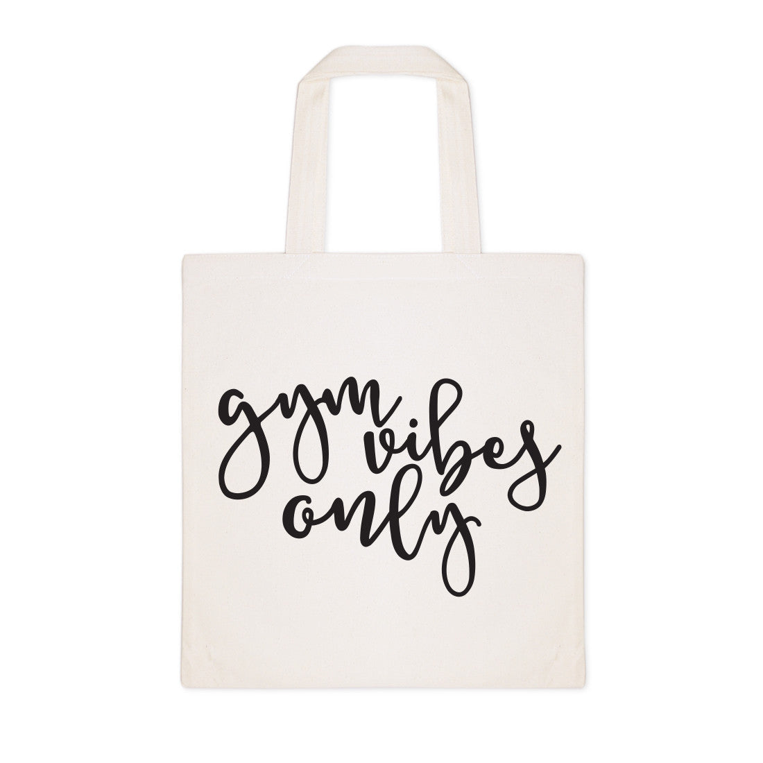 Gym Vibes Only Cotton Canvas Tote Bag from The Cotton & Canvas Co.