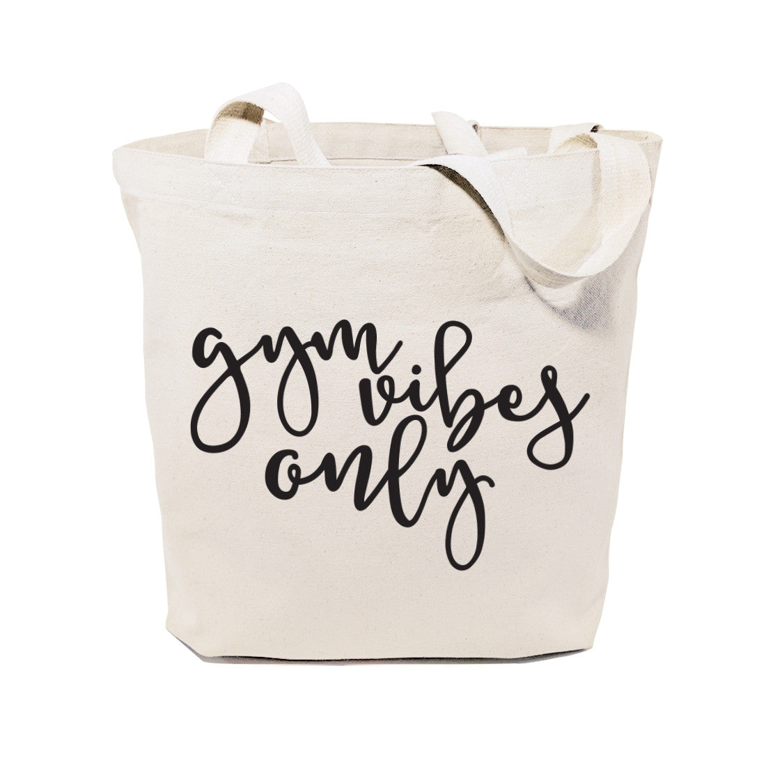 Gym Vibes Only Cotton Canvas Tote Bag from The Cotton & Canvas Co.