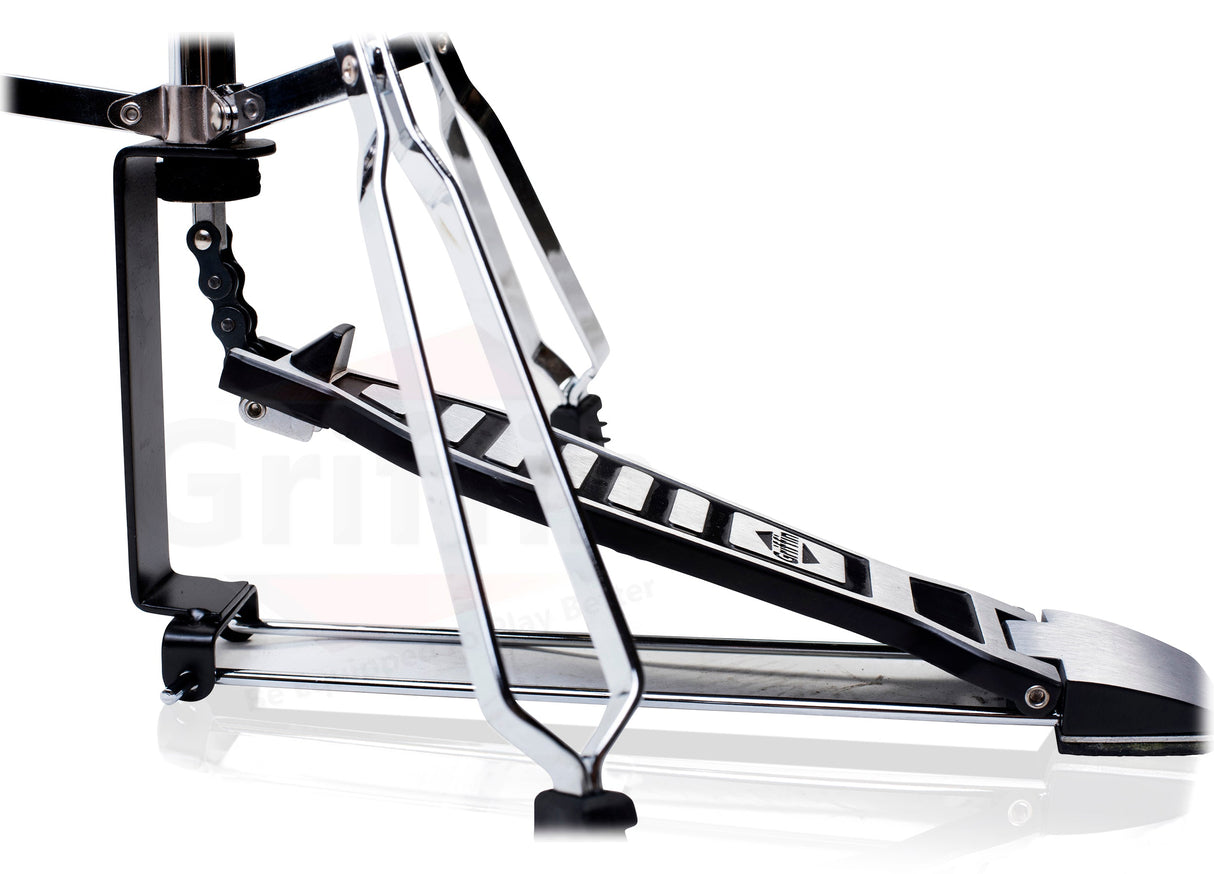 3 PACK - Hi-Hat Stand, Kick Drum Pedal & Straight Cymbal Stand Hardware Kit by GRIFFIN | Deluxe Full Size Percussion Chrome Hardware Set | Lightweight, Portable & Mobile, Perfect for Drummer Gigs from GeekStands.com