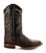 Brown Caiman Belly Print Men's Cowboy Boots H4001 from Soto Boots