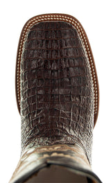 Brown Caiman Belly Print Men's Cowboy Boots H4001 from Soto Boots