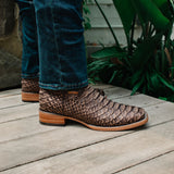 Soto Boots Mens Brown Python Print Boots H50032 from Soto Boots