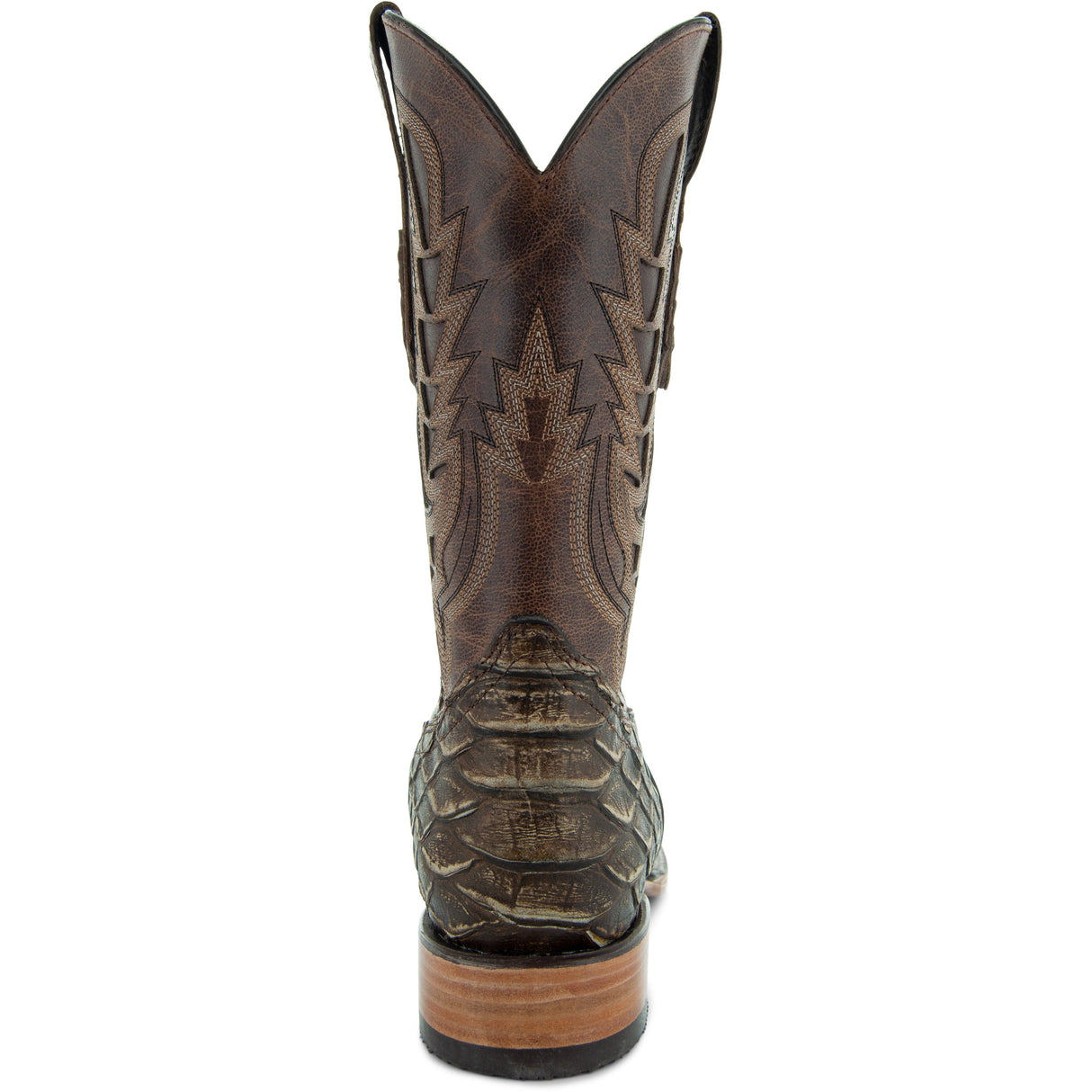 Soto Boots Mens Tan Python Print Boots H50032 from Soto Boots