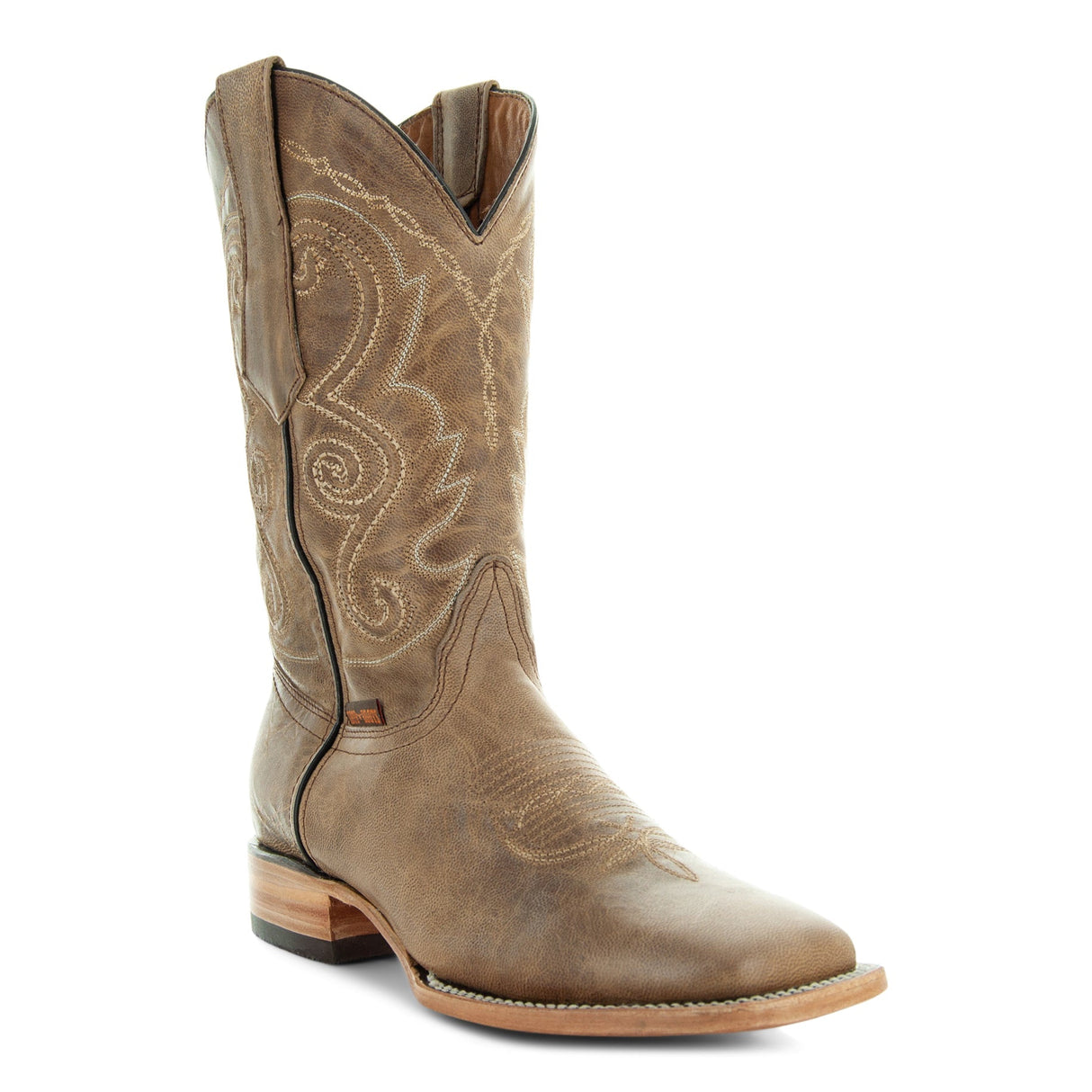 Soto Boots Mens Tan Broad Square Toe Cowboy Boot H50036 from Soto Boots