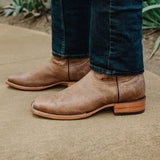 Soto Boots Mens Tan Broad Square Toe Cowboy Boot H50036 from Soto Boots