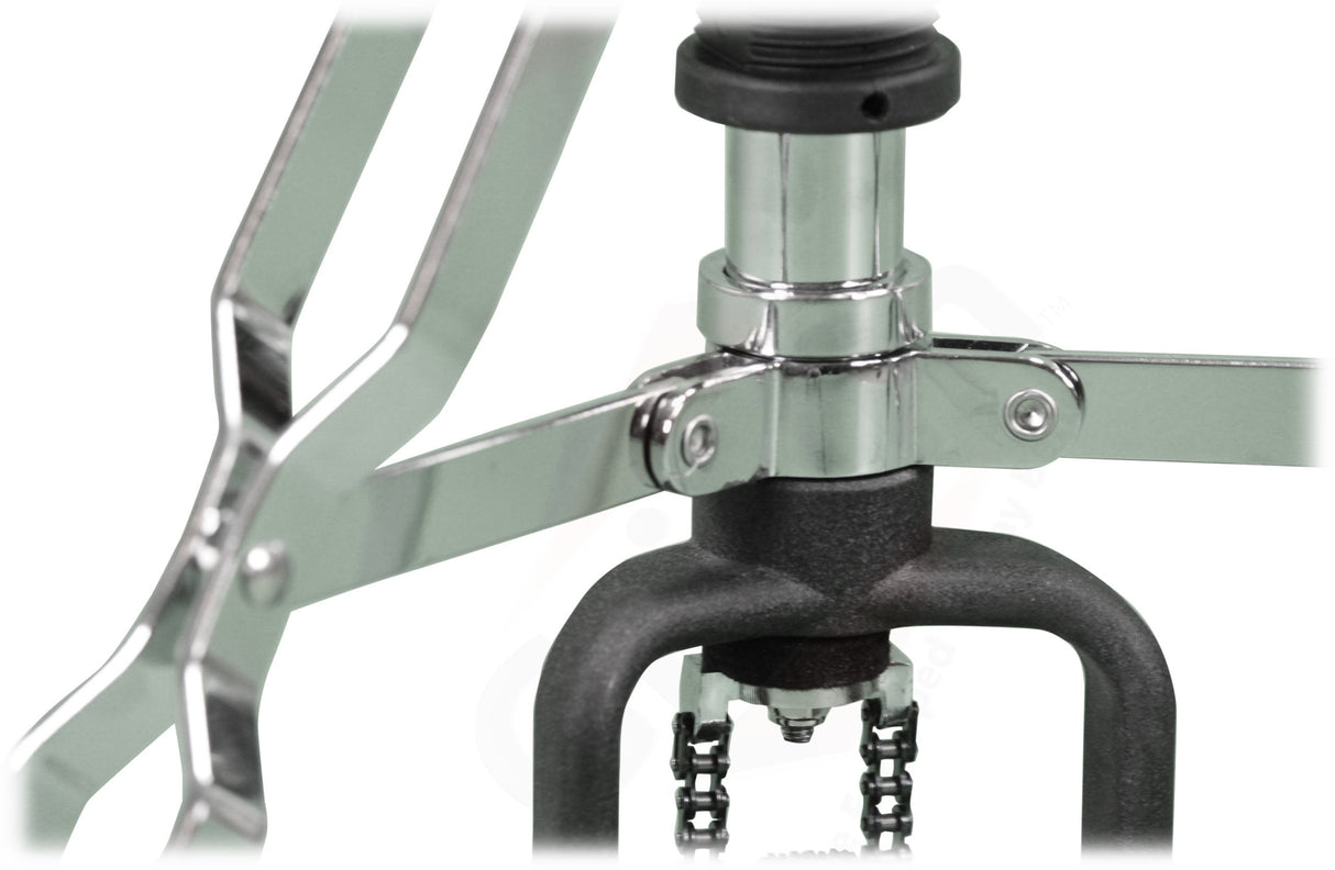 Two Leg Hi-Hat Stand by GRIFFIN - Premium Heavy Duty Hihat Cymbal Foot Pedal with Drum Key - Folding Two Leg Style Converts to a No Leg High Hat Mount from GeekStands
