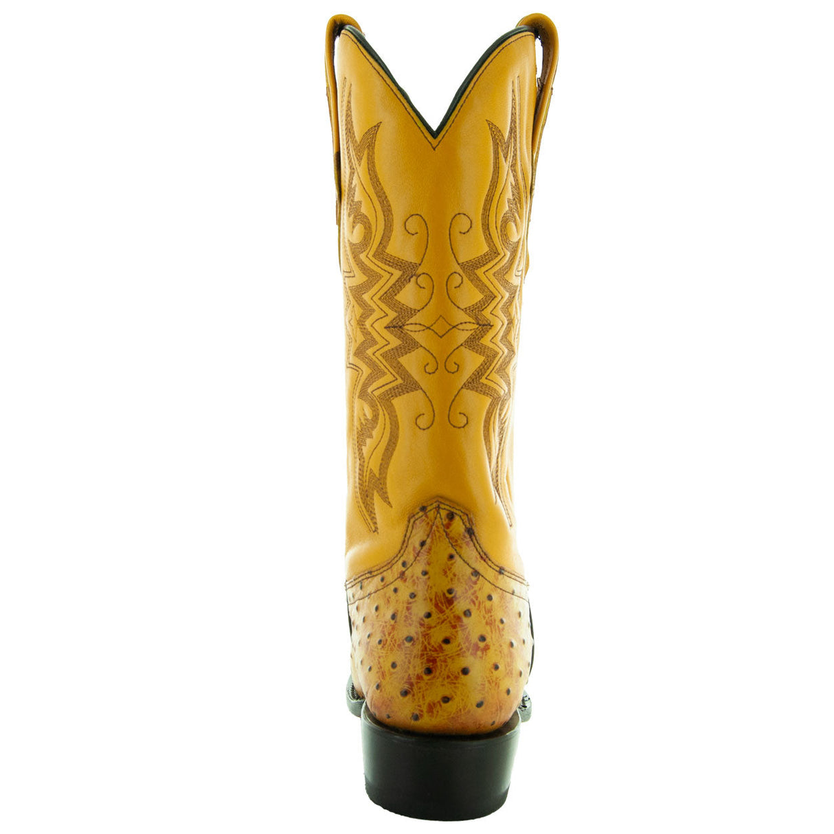 Men's Mantequilla Ostrich Print Cowboy Boots (H7002) from Soto Boots
