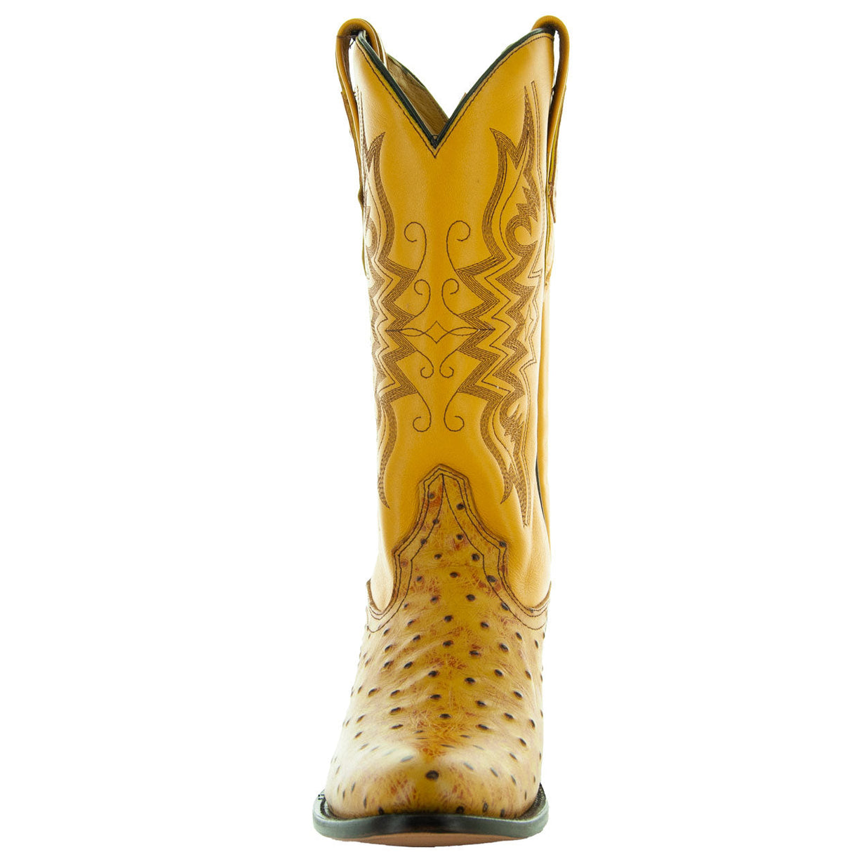 Men's Mantequilla Ostrich Print Cowboy Boots (H7002) from Soto Boots
