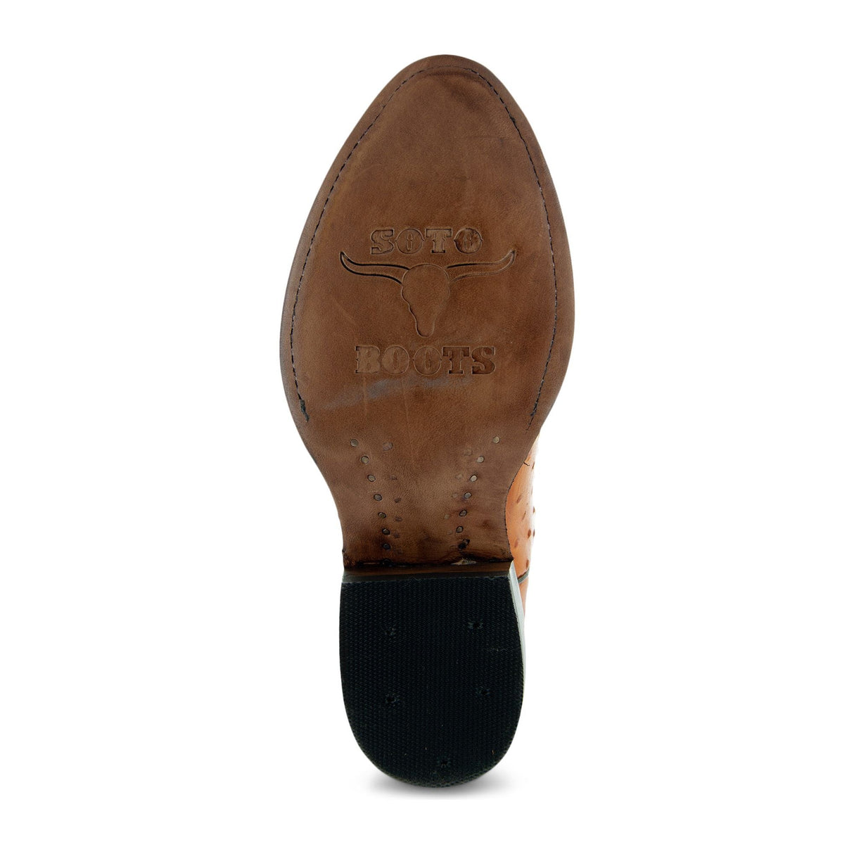 Men's Mantequilla Ostrich Print Cowboy Boots (H7002) from Soto Boots