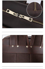 The Gaetano | Large Leather Backpack Camera Bag with Tripod Holder from STEEL HORSE LEATHER