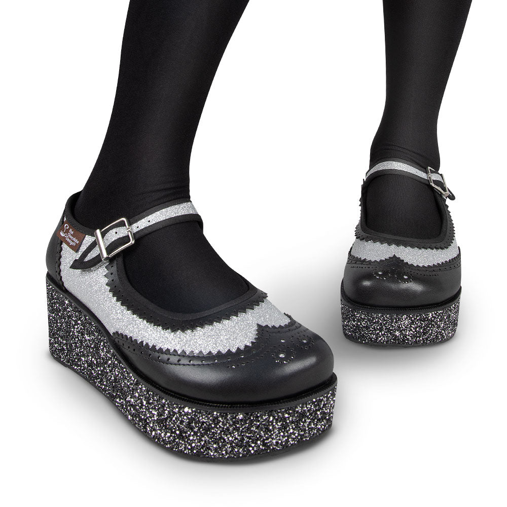 Chocolaticas® Havana Glitter Women's Mary Jane Platform From Hot Chocolate Design