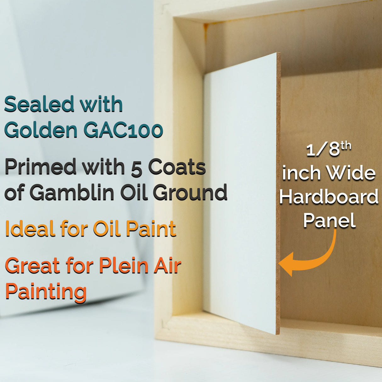 Trekell Oil Ground Panel - 1/8" Hardboard Substrate from Trekell Art Supplies