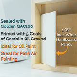 Trekell Oil Ground Panel - 1/8" Hardboard Substrate from Trekell Art Supplies