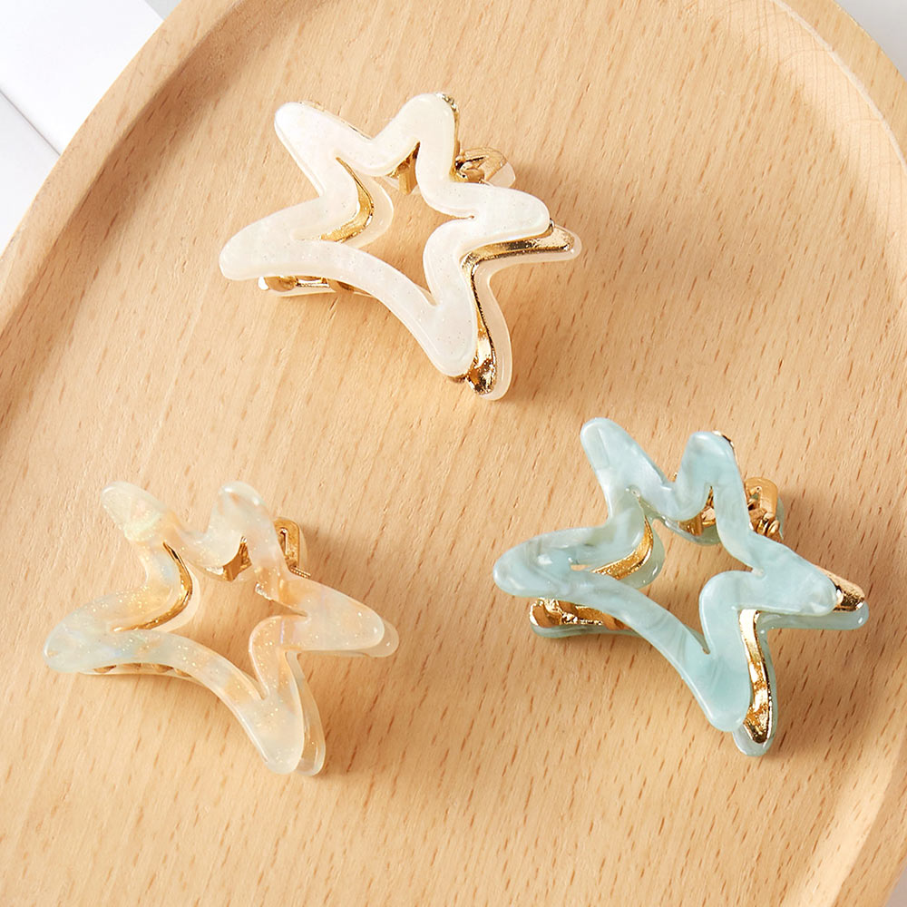 3PCS - Open Starfish Hair Claw Clips from Madeline Love