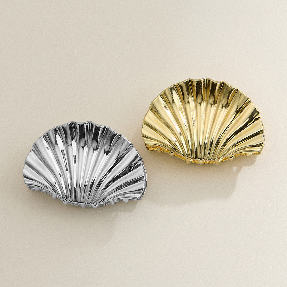 Metal Sea Shell Hair Claw Clips from Madeline Love