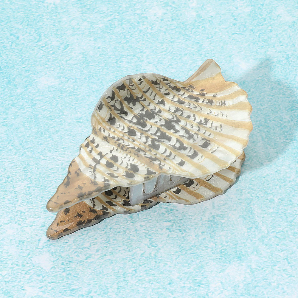 Trumpet Sea Shell Hair Claw Clip from Madeline Love