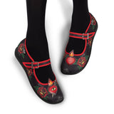 Chocolaticas® Heart Women's Mary Jane Flat from Hot Chocolate Design