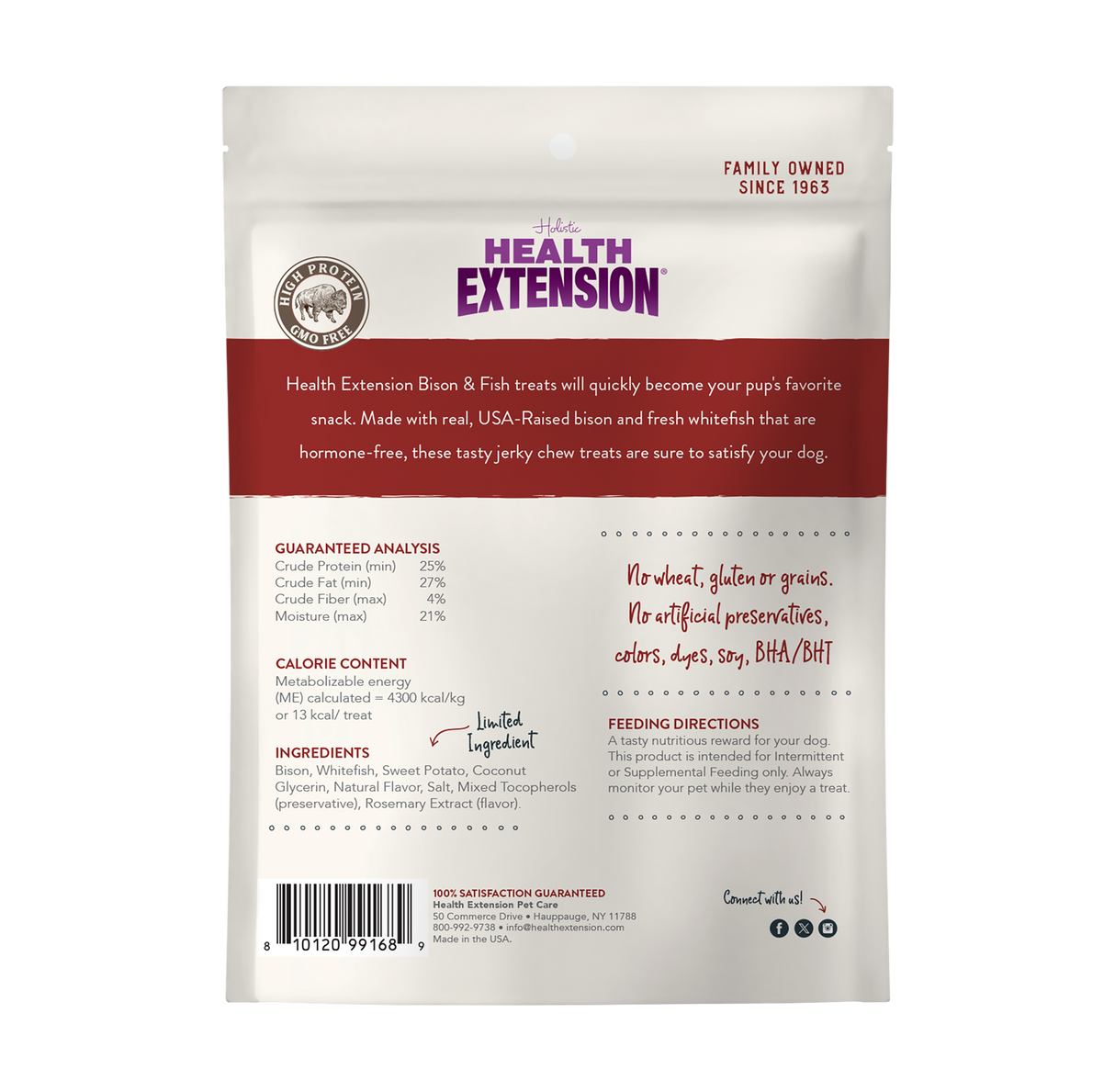 Bison & Fish Jerky from Health Extension