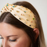 Traditional Knot Headband - Cream Gem From Headbands of Hope