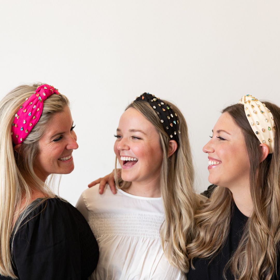 Traditional Knot Headband - Cream Gem From Headbands of Hope