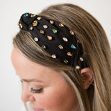Traditional Knot Headband - Black Gem From Headbands of Hope