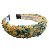All That Glitters Headband - Forest Green + Gold From Headbands of Hope