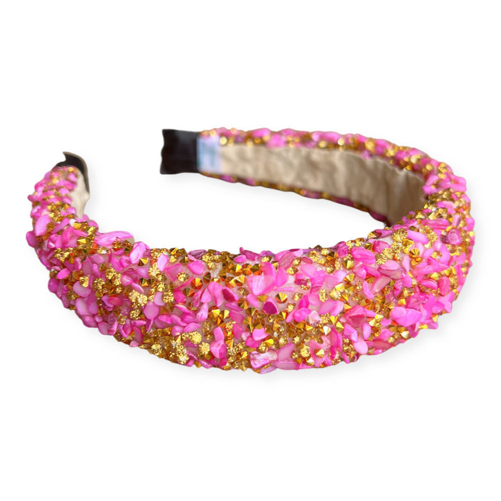 All that Glitters Headband - Hot Pink + Gold From Headbands of Hope