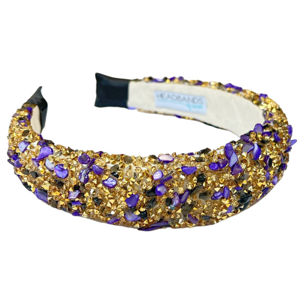All That Glitters Headband - Purple + Gold From Headbands of Hope