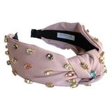 Traditional Knot Headband - Light Pink Gem From Headbands of Hope