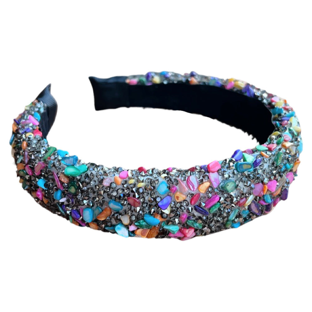 All That Glitters Headband - Multi + Gunmetal From Headbands of Hope