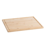 Bamboo Cutting Board Tray 12x12x0.5  3 Pack Eco Friendly  Wooden Serving Trays from Hammont