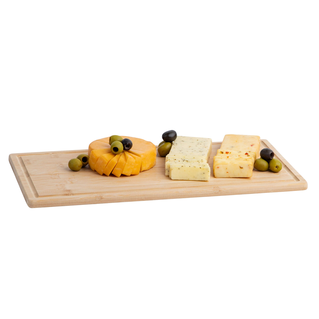 Bamboo Cutting Board Tray 8x16x0.5  2 Pack Eco Friendly Kitchen Gadget  Wooden Serving Trays for Meat, Vegetables, Cheese and Charcuterie Board  2 Pack of Bamboo Cutting Boards for Home and Kitchen Essentials from Hammont