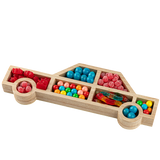 car shaped wood tray 15" x5.6x1.25 2 pack from Hammont